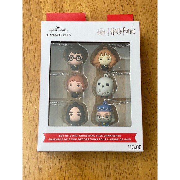 Hallmark Ornaments Wizarding World Harry Potter Set Of 6 Mini Ornaments - Picture 1 of 9